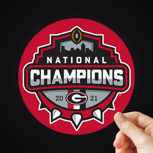 5" Georgia National Champions Sticker