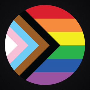 5" LGBTQ+ Flag Circle Sticker