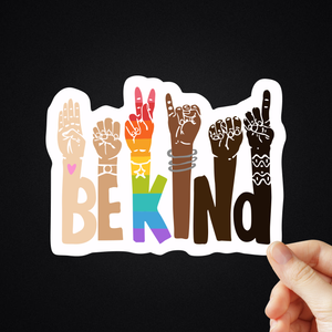 5" Be Kind Sticker