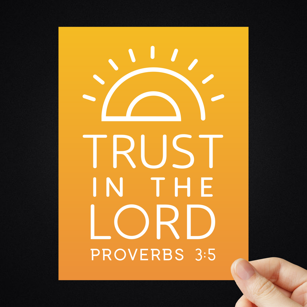 Trust In The Lord Stickers Proverbs 3:5