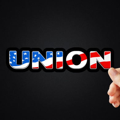 Union American Flag Sticker (2 Sizes Available)
